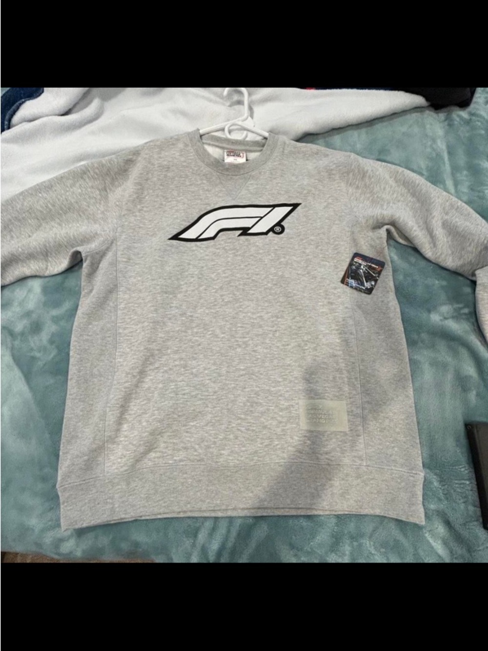 Formula 1 F1 Logo Men’s Gray Crewneck Sweatshirt Brand New XL